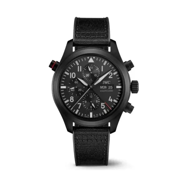 IWC Schaffhausen Montre D’Aviateur Double Chronographe Top Gun Ceratanium