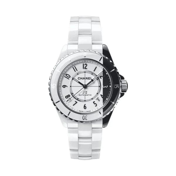 Chanel Montre Chanel J12 Paradoxe automatique céramique blanche et noire Edition Spéciale 38 mm