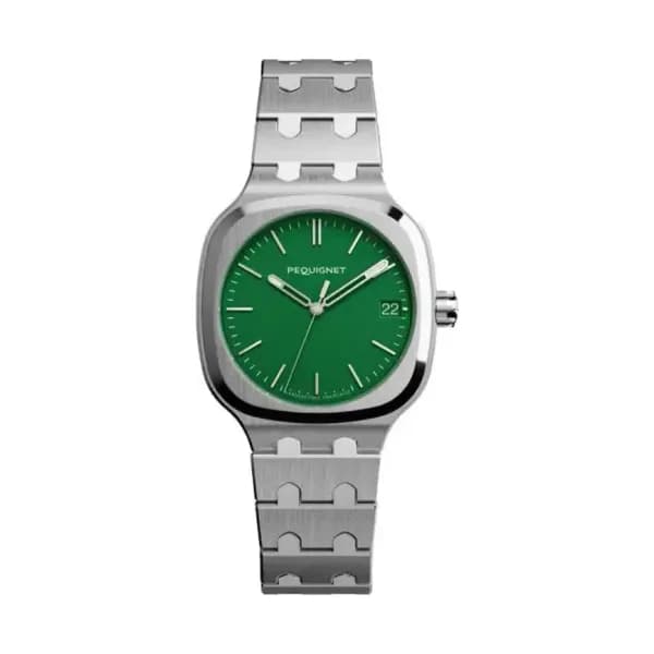 Pequignet Montre Concorde Vert Impérial 40mm 9040493