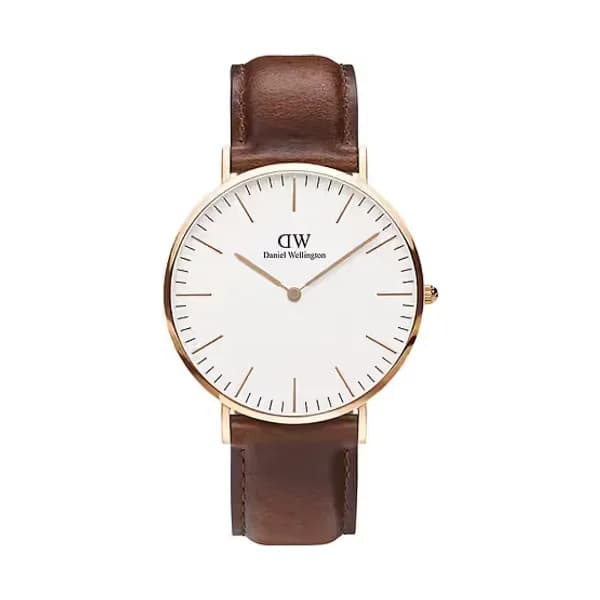 Daniel Wellington Montre Analogique Homme Daniel Wellington Cuir Marron DW.DW00100006