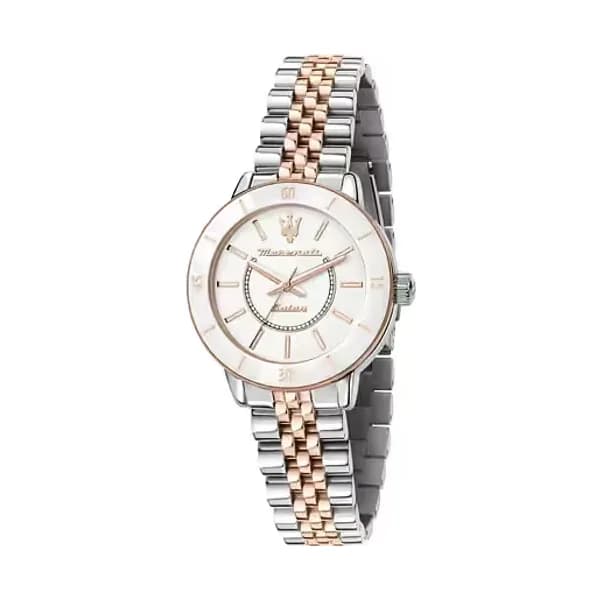 Maserati Montre Femme MASERATI SUCCESSO SOLAR en Métal Bicolore