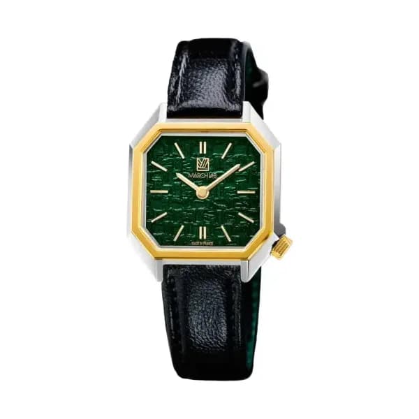 March LA.B Montre Lady Mansart Electrique Tweed Emerald