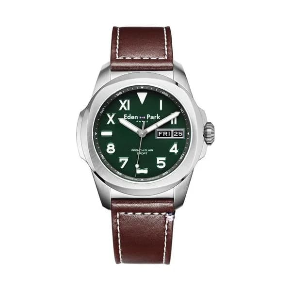 Eden Park Montre Eden Park Collection Sport en Cuir Marron