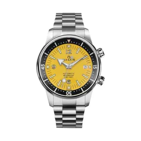Milus Montre Archimèdes Aqua Steel Yellow Stone