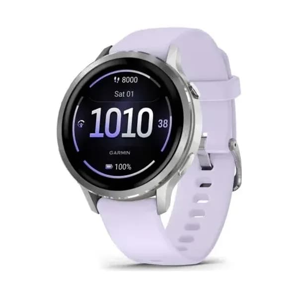 Garmin Montre Garmin Venu 4 - 41 mm Gray bracelet Silicone Pervenche