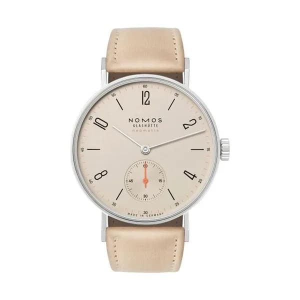 Nomos Montre NOMOS Tangente Neomatik cadran champagne bracelet cuir tannage végétal 35 mm