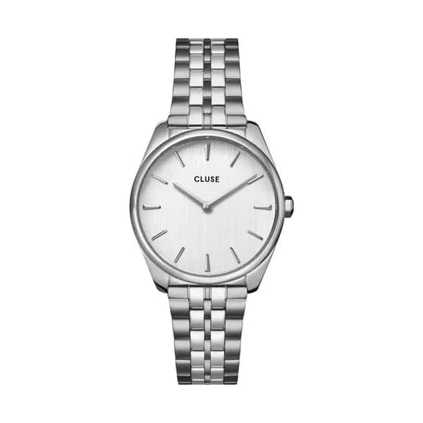 Cluse Féroce Petite Watch Steel, Silver Linen, Silver Colour