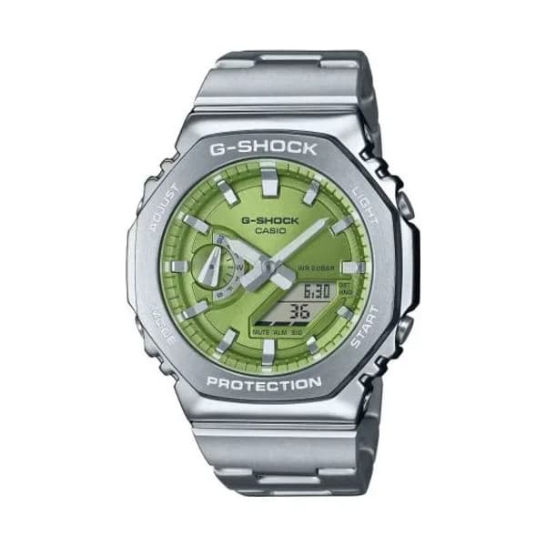 Casio Montre GShock G-Steel - GM-2100 Series - Vert 49.3 x 44.4 mm- GM-2110D-3A