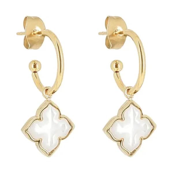 Zag Bijoux Dormeuses Femme Créoles Pampilles Doré