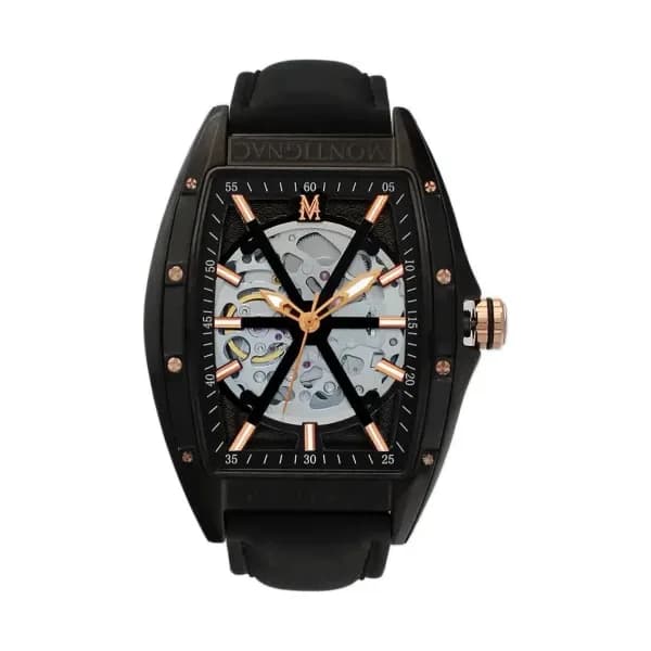 Montignac Montre Montignac Tonneau Automatiquev Noir