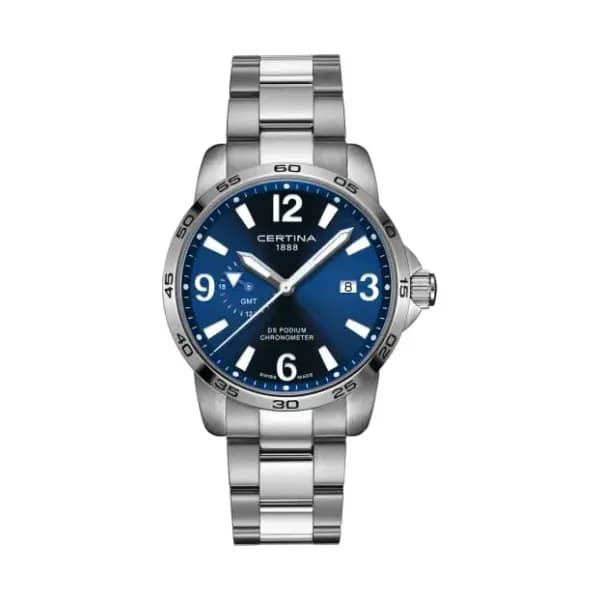 Certina Montre Certina DS Podium GMT Quartz Cadran Bleu