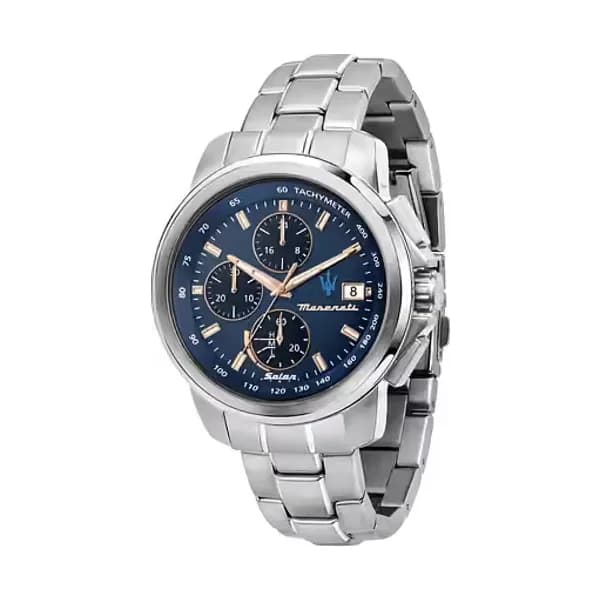 Maserati Montre Homme MASERATI SUCCESSO SOLAR en Métal Gris