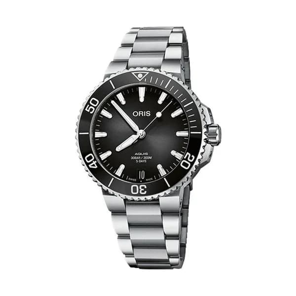Oris Montre Oris Aquis Date Calibre 400 automatique cadran noir bracelet acier 41,5 mm