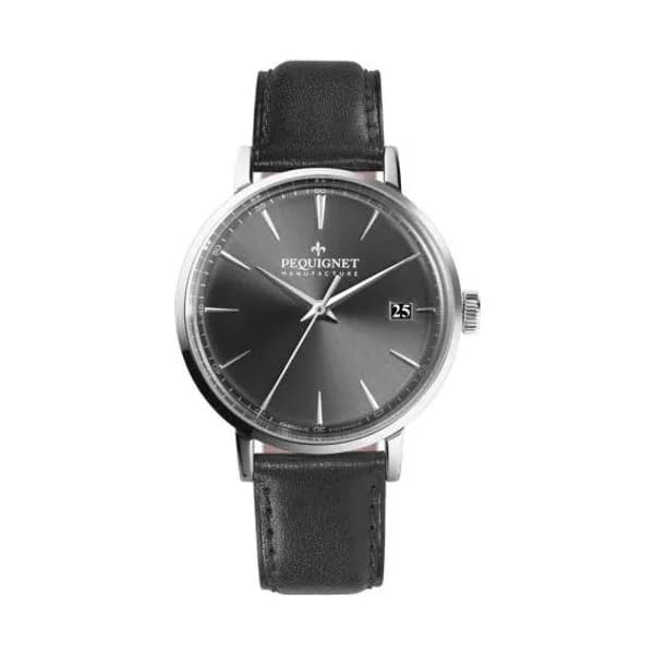 Pequignet Montre Pequignet Manufacture Attitude Automatique Cadran Gris Foncé - 9060343-CN