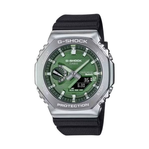 Casio Montre GShock G-Steel - Série GBM-2100 - Vert 49.3 x 44.4 mm- GBM-2100A-1A3