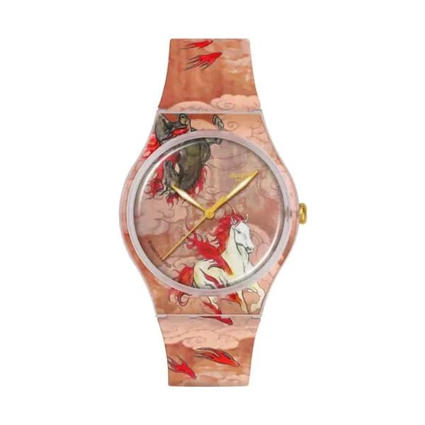 Swatch Montre Swatch en Silicone Multicolore