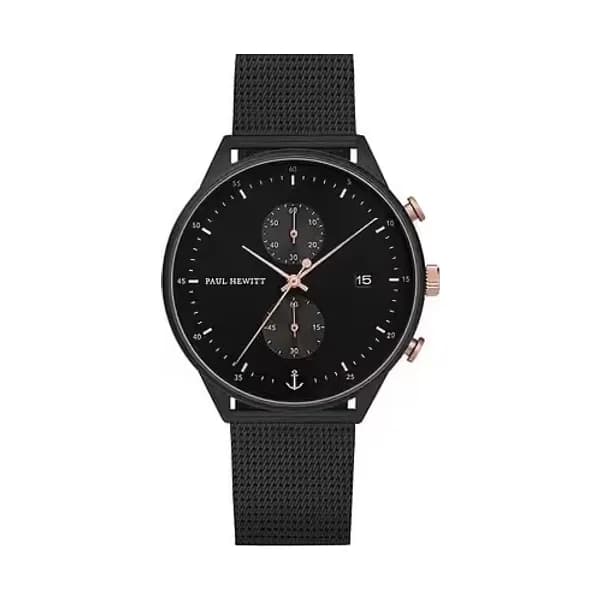 Paul Hewitt Montre Homme PAUL HEWITT en Acier Noir Etanche