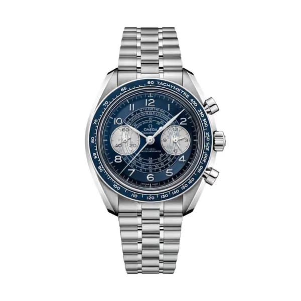 Omega Speedmaster 43 mm, acier sur acier