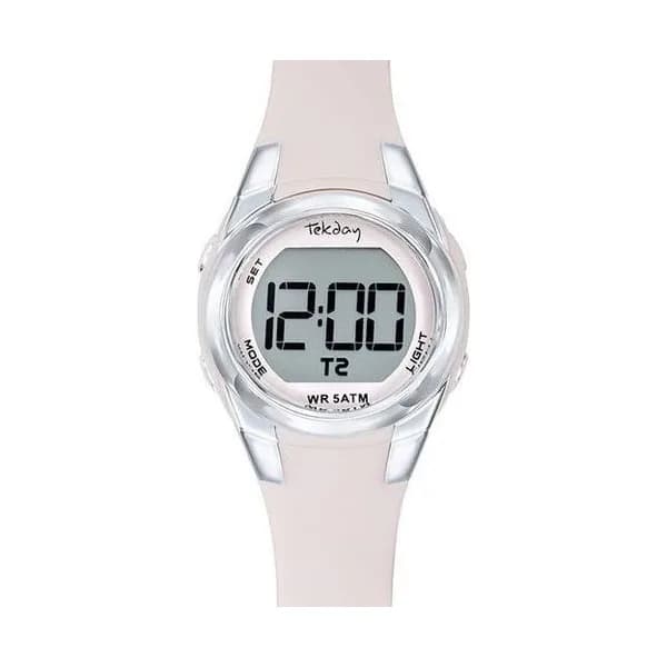 Tekday Montre Tekday en Plastique Beige