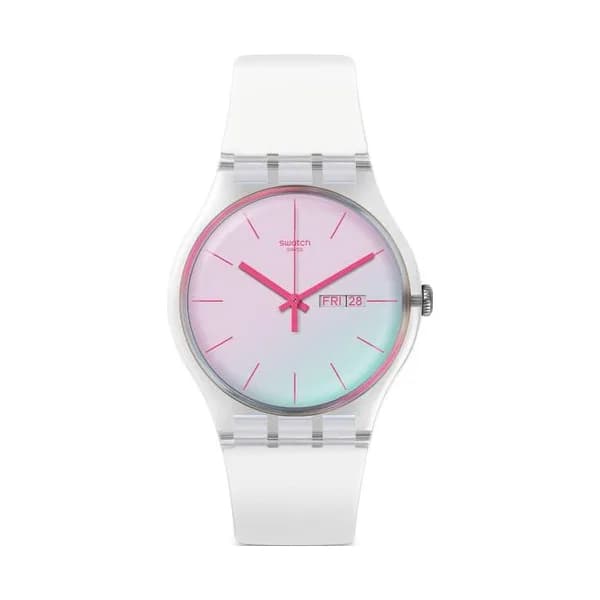 Swatch Montre Swatch en Silicone Blanc