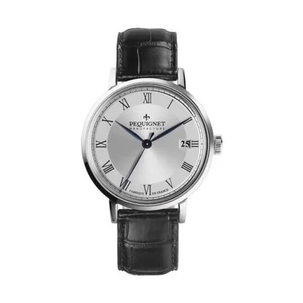 Pequignet Montre Pequignet Manufacture Attitude Automatique Cadran Gris - 9060333-AN