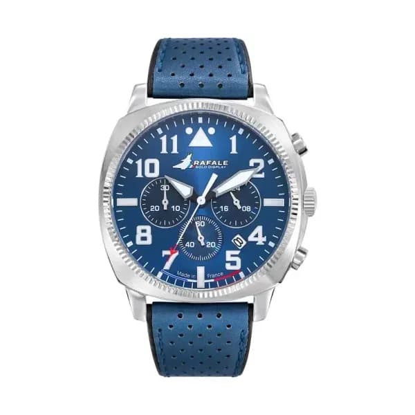 Patrouille de France Montre Rafale Solo Display COACH Chrono Cuir Bleu 666025