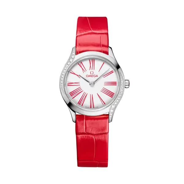 Omega De Ville 26 mm, acier sur alligator