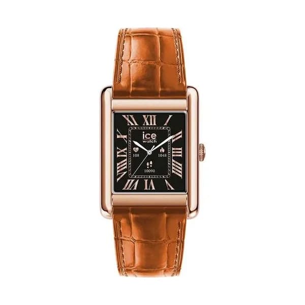 Ice Watch Montre Connectée Ice Watch Collection Ice Smart TKS 2.0 en Cuir Marron