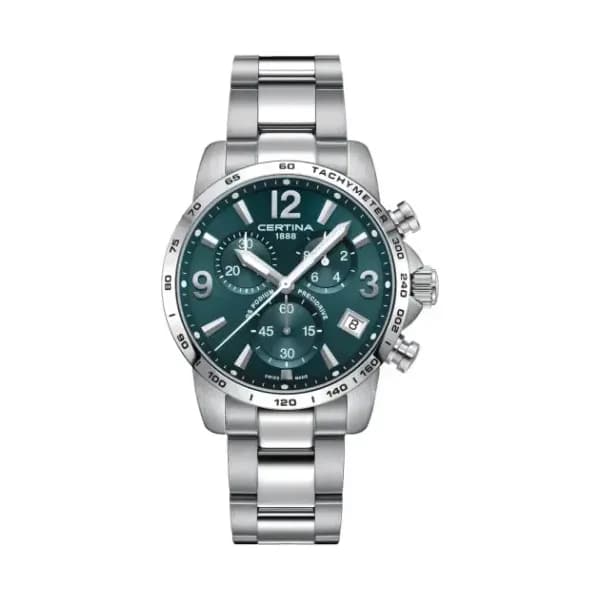 Certina Montre Certina DS Podium Chronograph 1/10 sec Quartz Cadran Vert