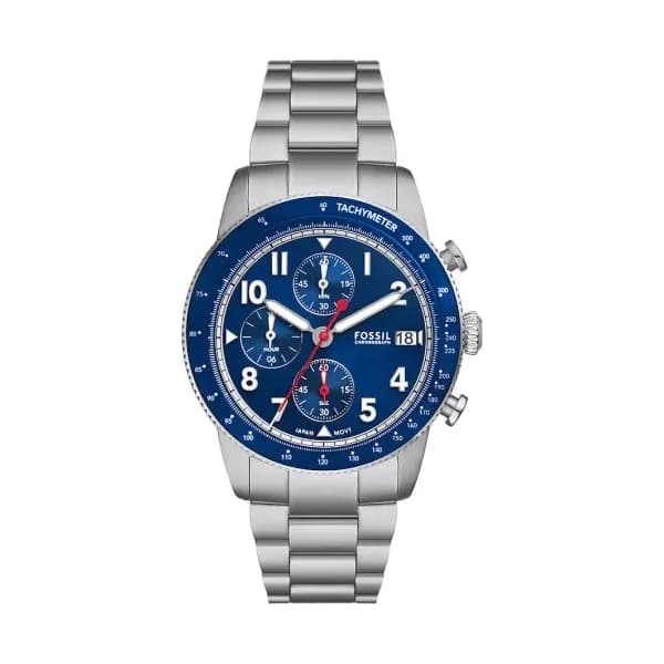 Fossil Montre Fossil Collection Sport Tourer en Acier Argenté