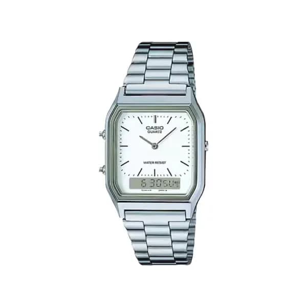 Casio Montre Casio AQ-230A-7DMQYES Cadran Blanc Calendrier automatique