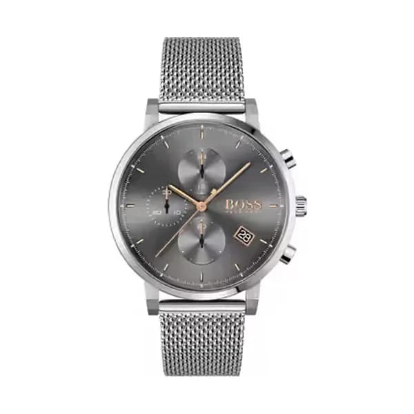 Hugo Boss Montre Homme BOSS BLACK en Acier Gris Etanche