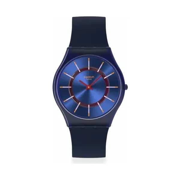 Swatch Montre quartz Mixte Essentials Bleu