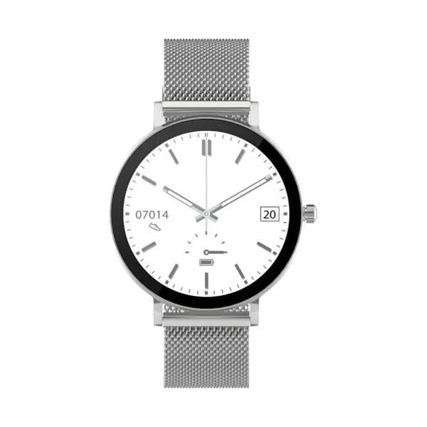 Smarty Montre Connectée Smarty Collection Super Slim Amoled en Acier Argenté
