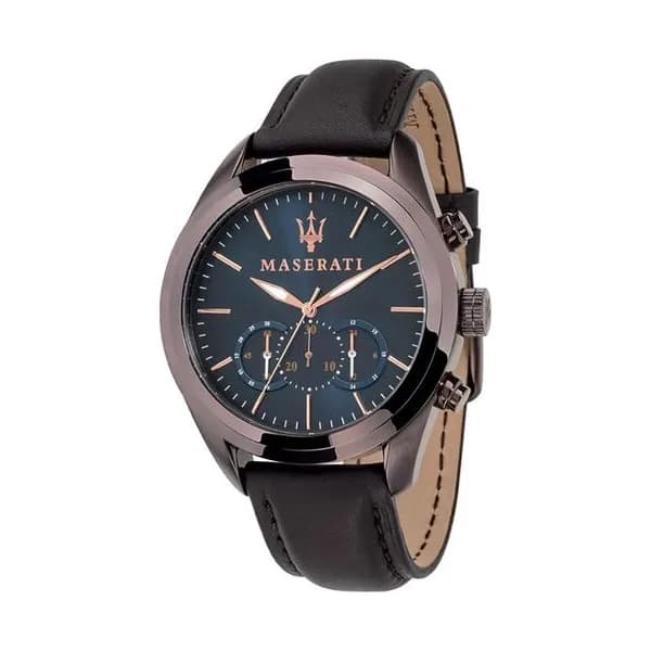 Maserati Montre Maserati Collection Traguardo en Cuir Marron