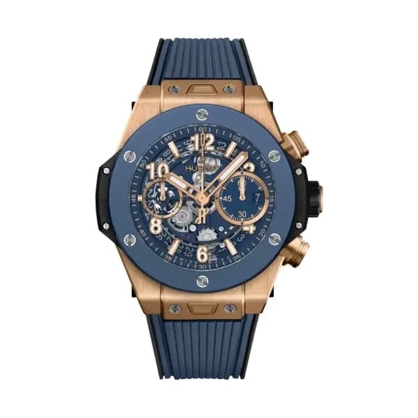 Hublot Unico King Gold Blue Ceramic