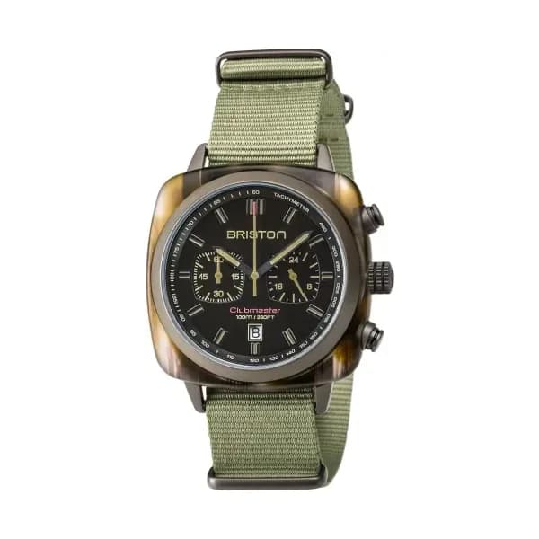 Briston Clubmaster Sport Acétate Jungle Chronographe