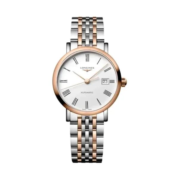 Longines Montre Longines elegant collection 29 mm Automatique Cadran Blanc mat Bracelet acier