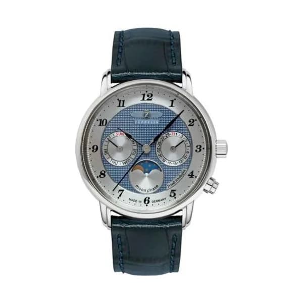 Zeppelin Montre Zeppelin Friedrichshafen Moonphase Lady Quartz Cadran Bleu - 85373