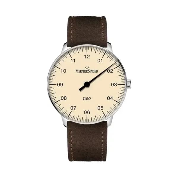 MeisterSinger Montre Neo Ivoire avec verre saphir NES903