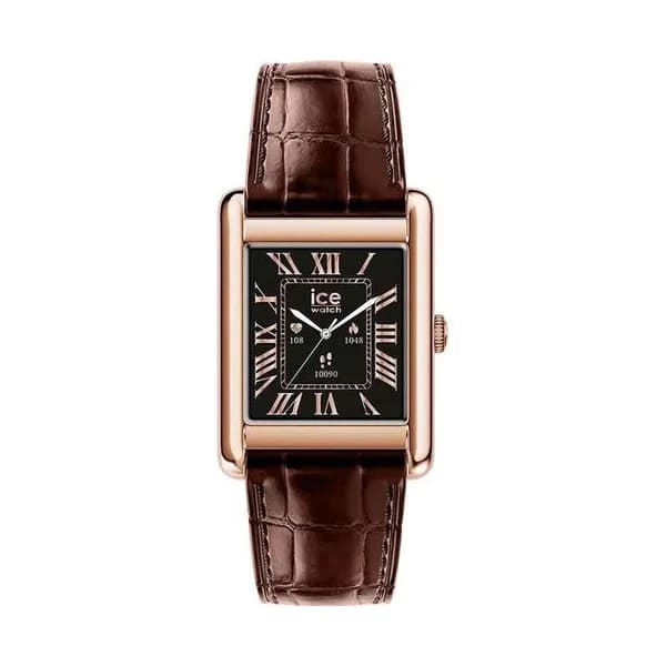 Ice Watch Montre Connectée Ice Watch Collection Ice Smart TKS 2.0 en Cuir Marron