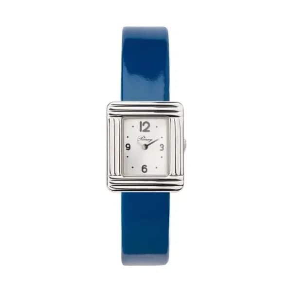 Poiray Montre Poiray Ma Première Mini Acier Cadran 4CA Bracelet Veau Vernis Bleu