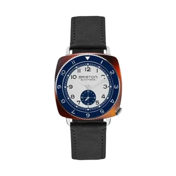 Briston Montre Briston Clubmaster Legend Petite Seconde Bleu &amp; Blanc