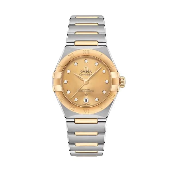 Omega Constellation 29 mm, acier - or jaune sur acier - or jaune