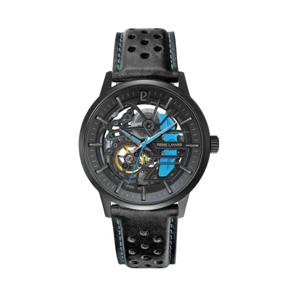Pierre Lannier Montre automatique Homme Paddock Noir, Bleu