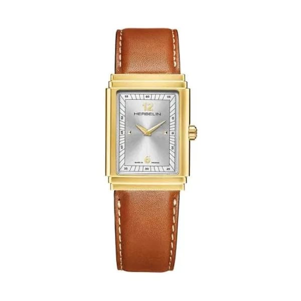 Michel Herbelin Montre Herbelin art Deco Acier PVD Doré - 17567P22GD