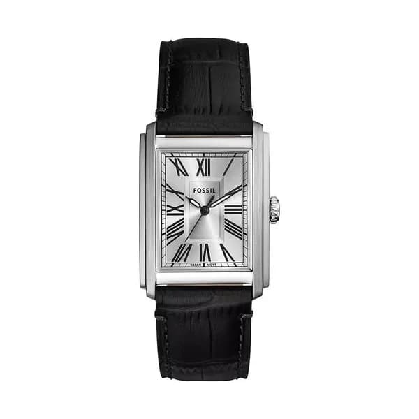 Fossil Montre Fossil Collection Carraway en Cuir Noir