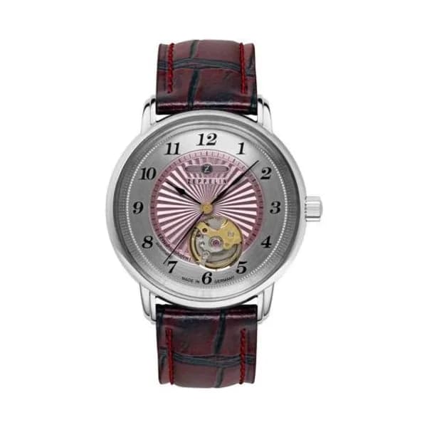 Zeppelin Montre Zeppelin Friedrichshafen Lady Auto Open Heart Automatique Cadran Rose - 85695