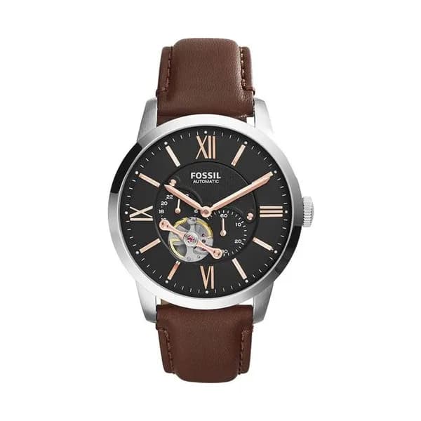 Fossil Montre Automatique Fossil en Cuir Marron