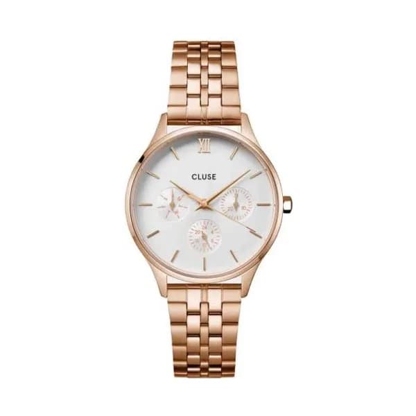 Cluse Montre Cluse Minuit Multifunction Watch Steel, Rose Gold Colour - CW10702